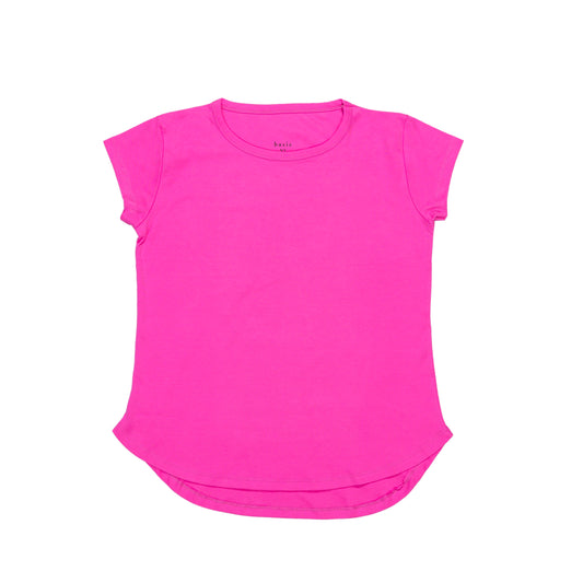 Hot Pink Plain T-Shirt