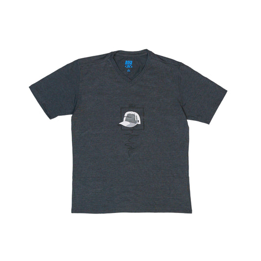 Hat Print Dark Gray T-Shirt