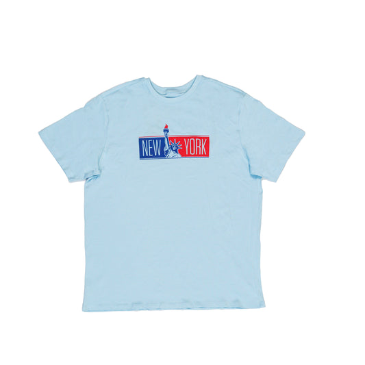 Printed Baby Blue T-Shirt