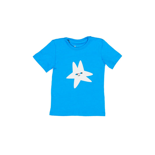 Star Print Blue T-Shirt