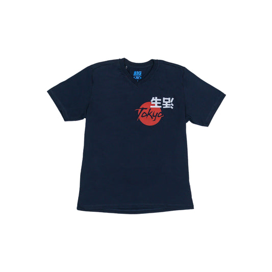 "Tokyo" Print Navy T-Shirt