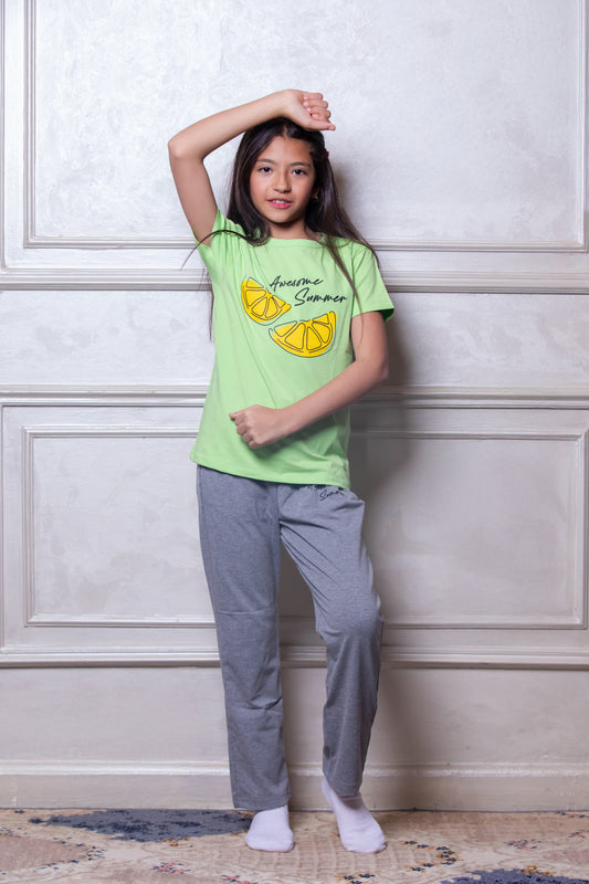 Awesome Summer Green Pajama Set
